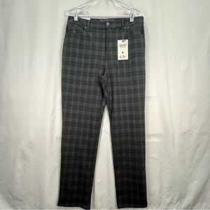 Gloria Vanderbilt - Women's Slacks - Black Plaid - Amanda - Size 12 - NWT